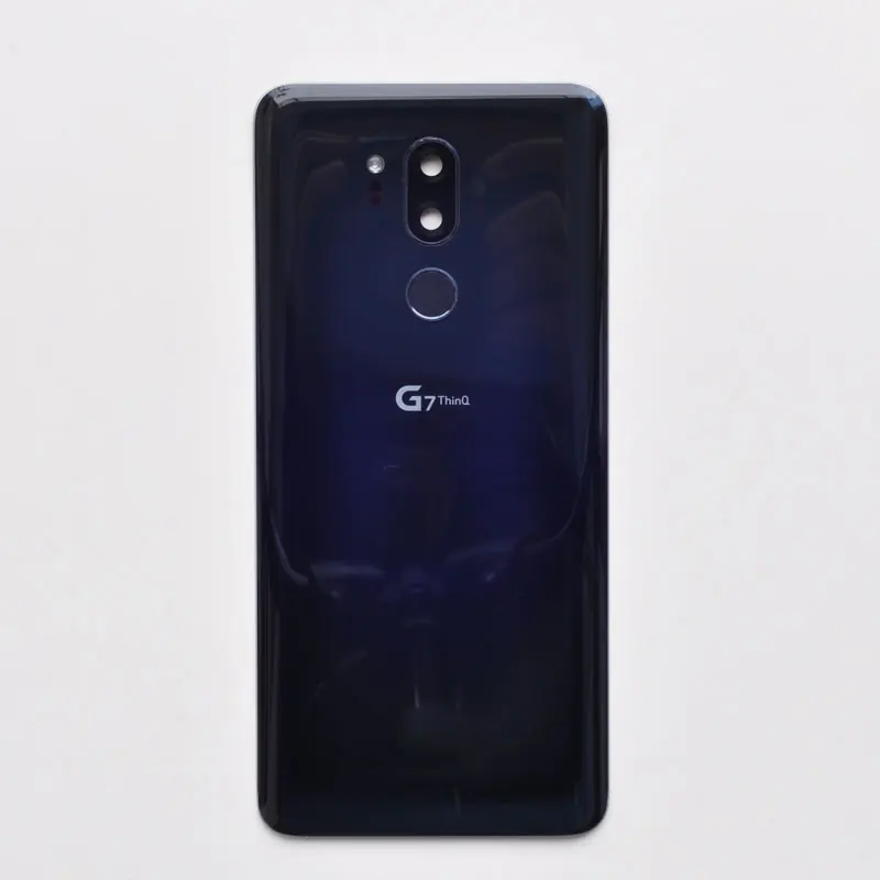 ZUCZUG стеклянный задний корпус для LG G7 ThinQ G7+ чехол для батареи с отпечатком пальца+ логотип