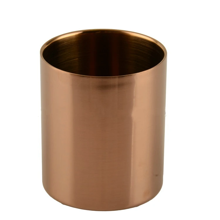 Type 3 Rose Gold Кружка для кофе с двойными стенками из нержавеющей стали для путешествий, небьющаяся чашка для детей, термоизоляционный стакан, молочные чашки, чайные кружки с крышкой - Цвет: Type 3 Rose Gold