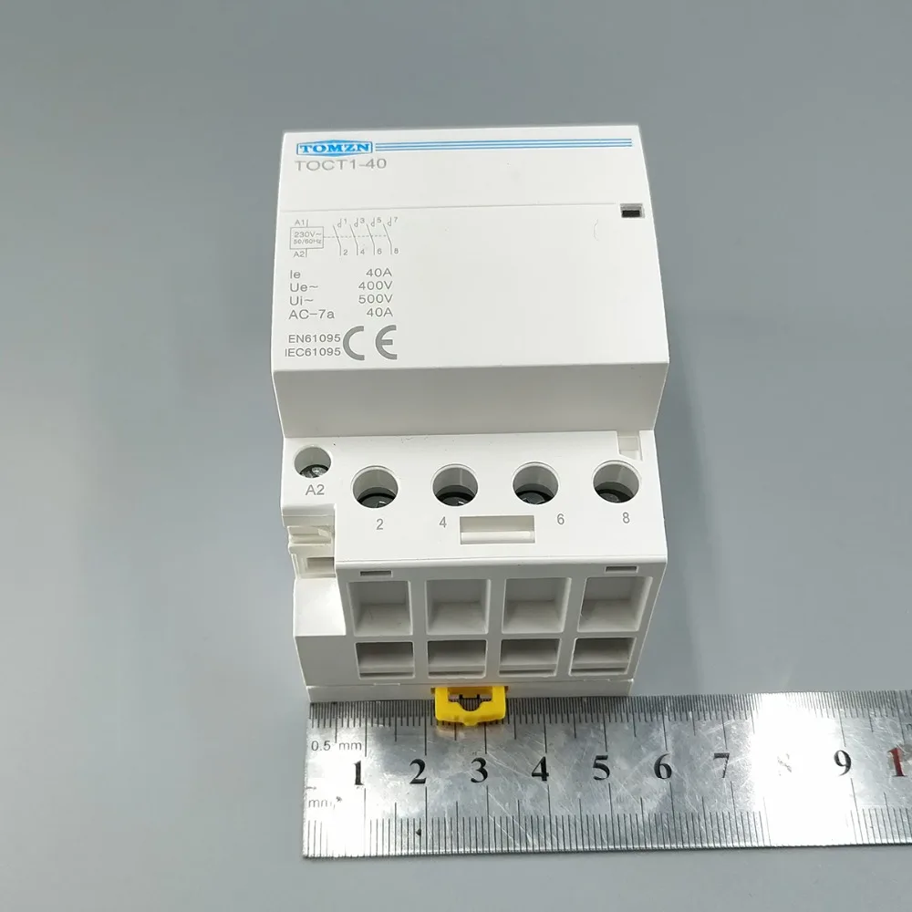 TOCT1 4P 40A 220V 400V~ 50/60HZ Din rail Household ac Modular contactor 4NO | Contactors
