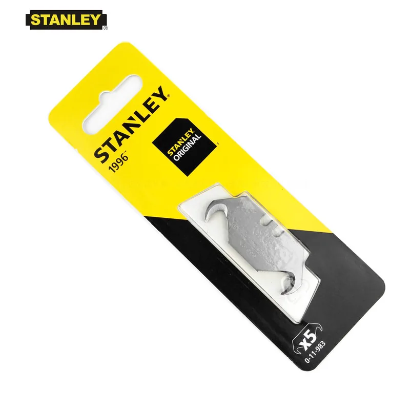 

Stanley 11-983 "No.1996" bank hook razor blades utility hook knife blade for retractable knives wholesale width 19mm 50pcs/lot