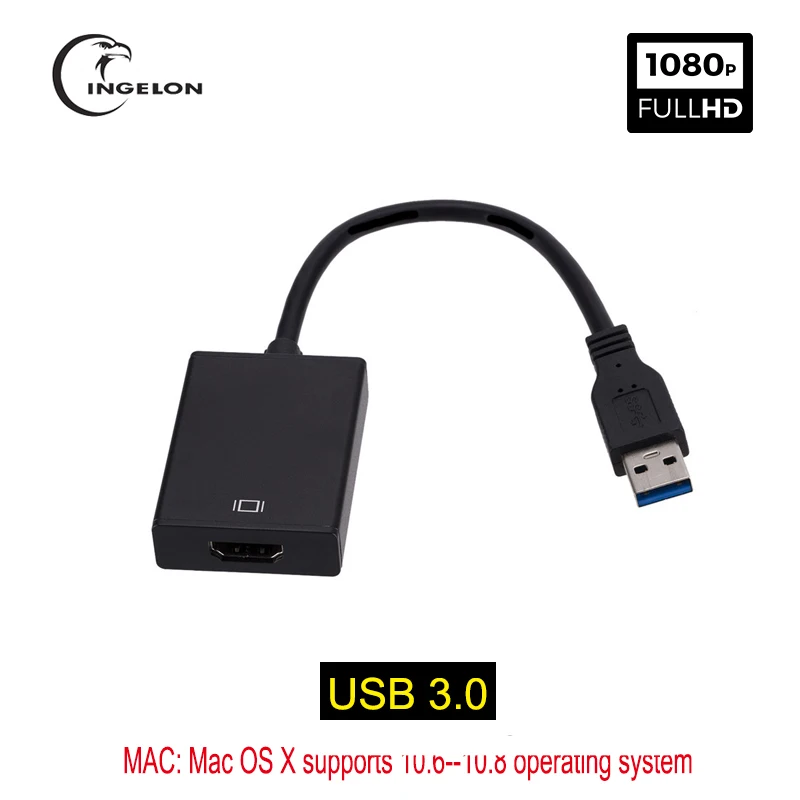 INGELON 1080 p USB 3 0 в HDMI конвертер внешняя видеокарта usb hdmi HD кабель преобразования
