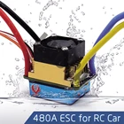 Водонепроницаемый матовый регулятор скорости ESC 480A с 5 В3 А BEC для 110 RC гусеничного SCX10 D90 Traxxas Tamiya HSP RC Car