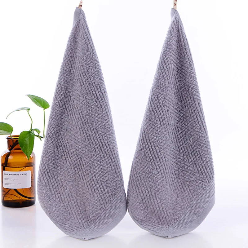 Light Gray Домашний текстиль, модное Мягкое хлопковое полотенце 34x34 см, Кухонное мини подвесное полотенце, 2 предмета, маленькие полотенца для рук, одна пара - Цвет: Light Gray