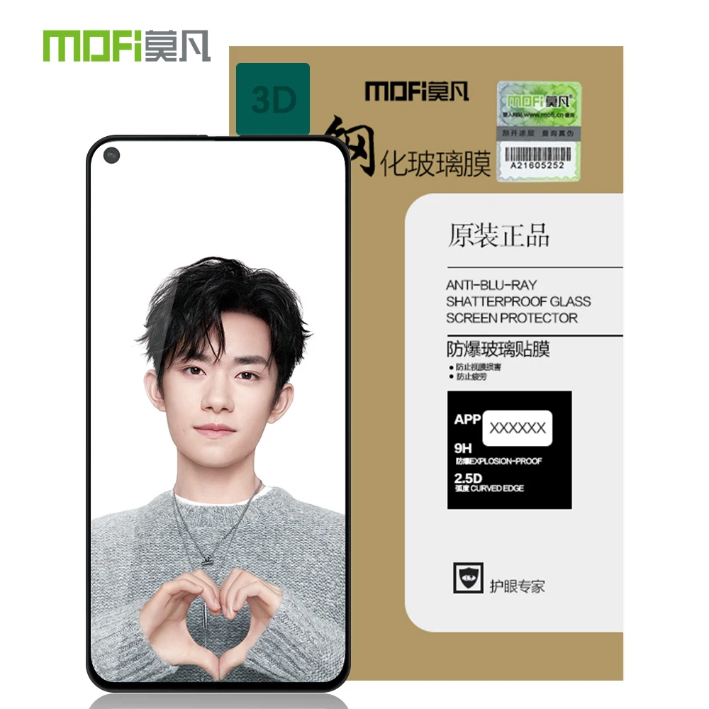 

For Huawei Nova 4 Original MOFi 3D Curved Full Cover Tempered Glass Screen Protector Film For Huawei Nova 4
