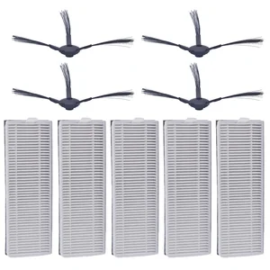 Hepa-фильтр для робота-пылесоса ilife A8 a40 a6 a4 a4s, аксессуары для фильтров, боковая щетка, 18 шт.партия