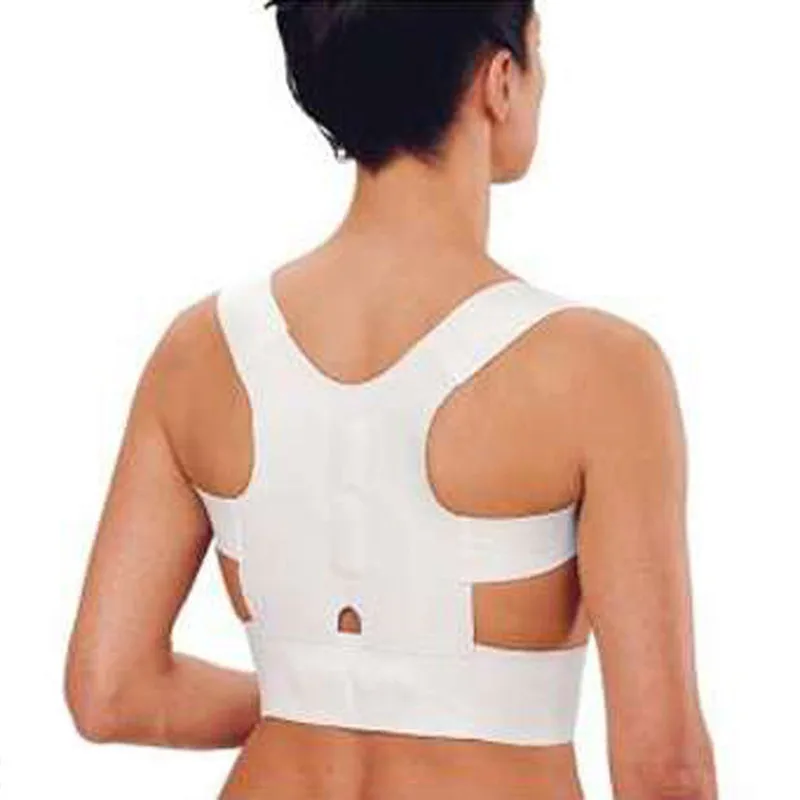 Posture Corrector Back Support Women Lumbar Corset Shoulder Correction Elastic Belt Magnetic Vest Free Shipping B001 | Красота и