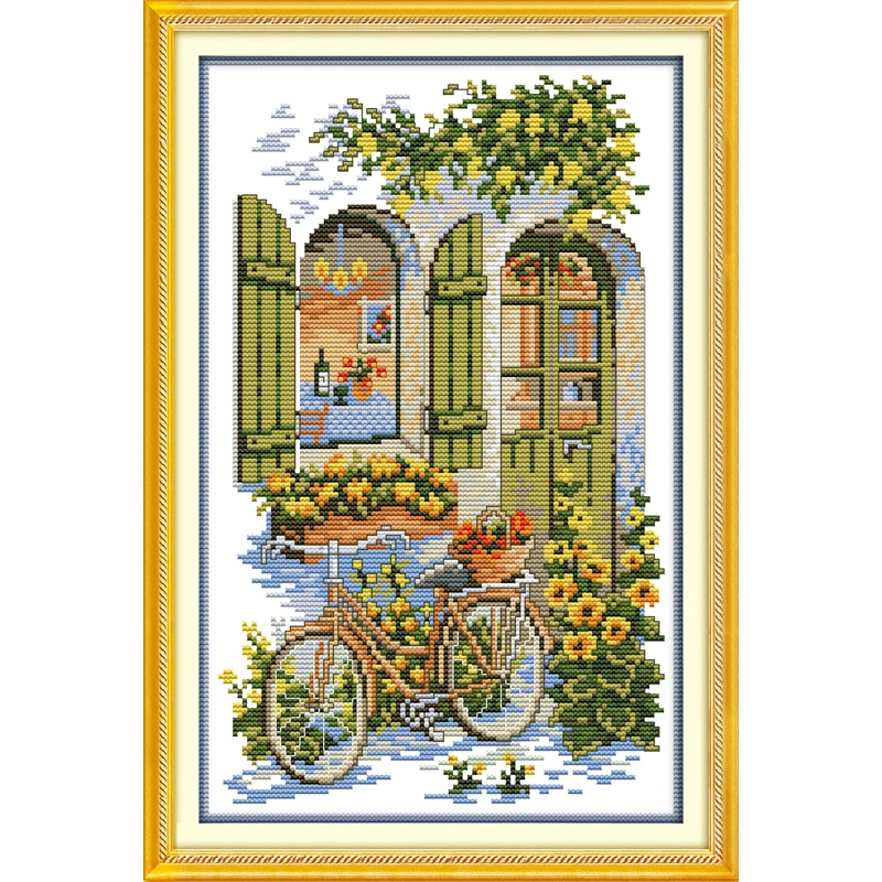 

Everlasting Love Christmas Fragrance House Ecological Chniese Cotton Cross Stitch 11CT And 14CT Stamped Printed New Store Sales
