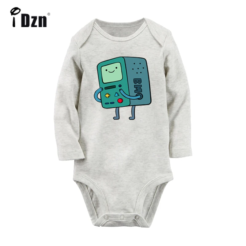 JaBaby3002GC Funny Adventure Time Beemo BMO Cosplay Legend of Zelda Art Design Newborn Baby Bodysuit Toddler Onsies Jumpsuit Cotton Clothes - Цвет: JaBaby3002GC