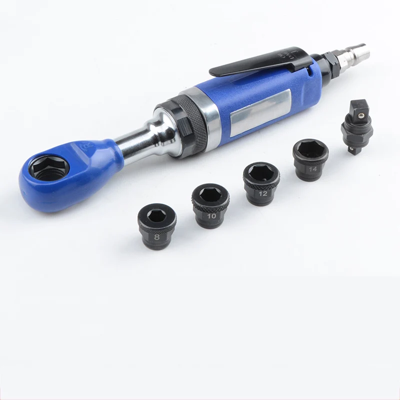 1/4 3/8 air ratchet wrench industrial grade perforated threading wrench tool corner wind wrench repair pneumatic tools