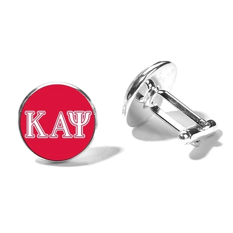 Style 5 SONGDA Kappaa Альфа Psi логотип братство Запонки мужские брендовый высшего качества греческий KAP стеклянные колпачки и серебро покрытием рубашка Запонки - Окраска металла: Style 5