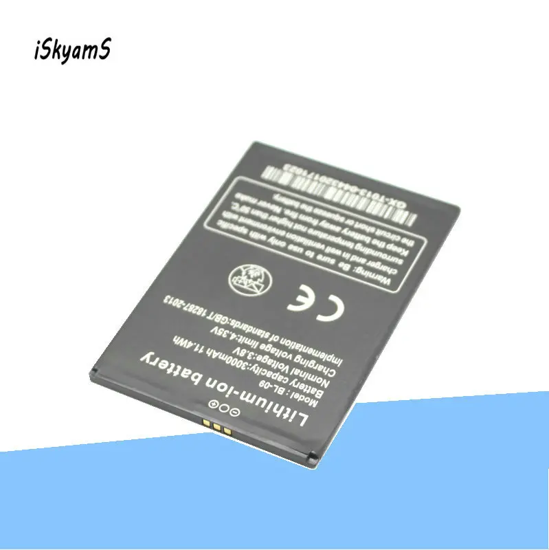 ISkyamS 1x3000 мА/ч BL-09 Высокое качество замена Батарея для THL T9 Pro Аккумулятор |