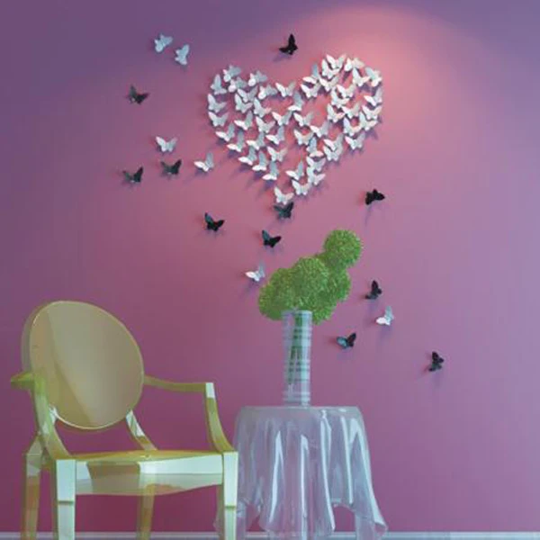 1 шт креативное 3D керамическое настенное украшение бабочка настенные