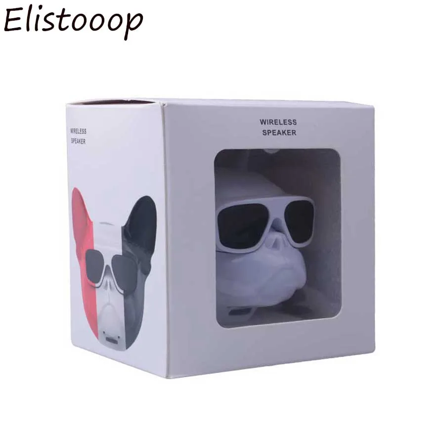 white with box Aerobull Nano Беспроводной Динамик бульдог Bluetooth Динамик открытый HIFI бас Динамик многоцелевой Touch Управление TF радио карты MP3 - Цвет: white with box