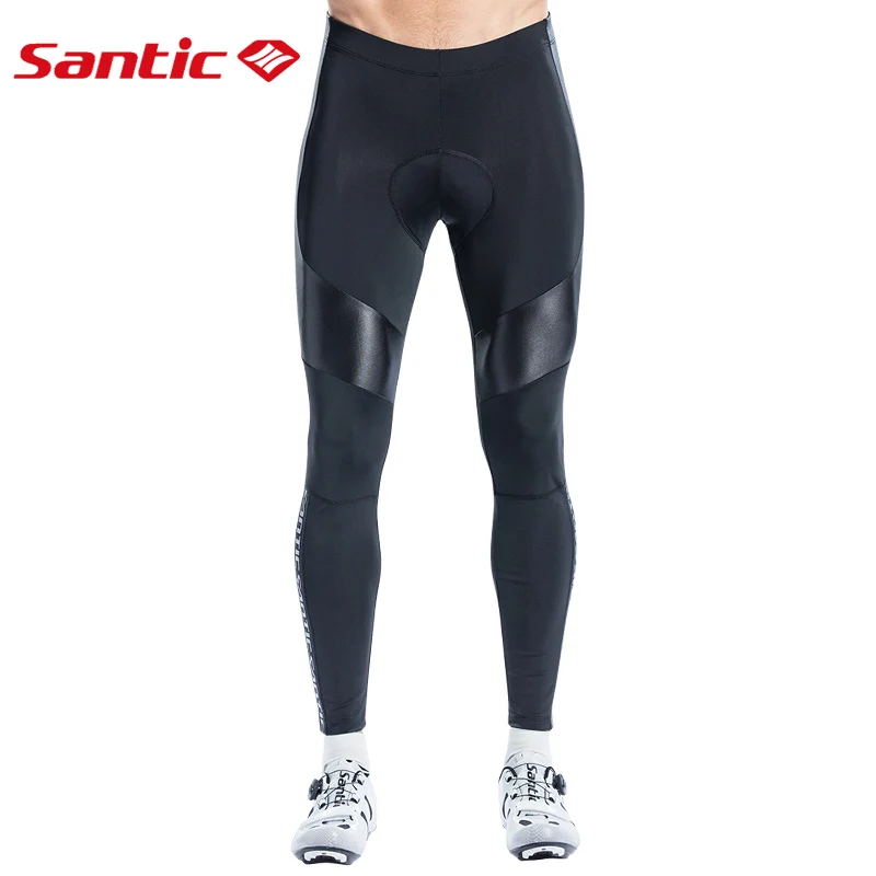 Santic мужские брюки Mtb длинные штаны с подкладом для велоспорта весна осень 4D