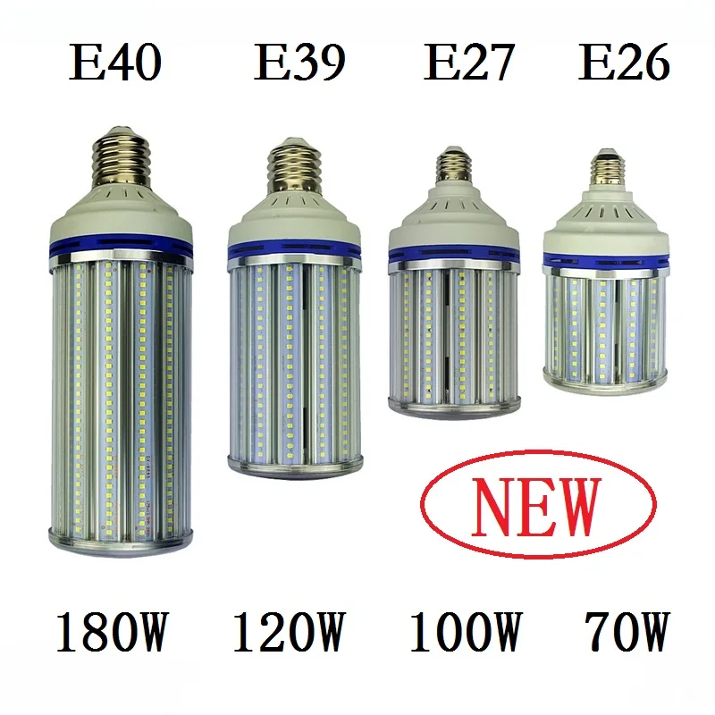 

2pcs E27 E40 street lighting E26 E39 LED Bulbs Light 70W 100W 120W 180W Corn Lamps Cold Warm White industrial high bay Spotlight