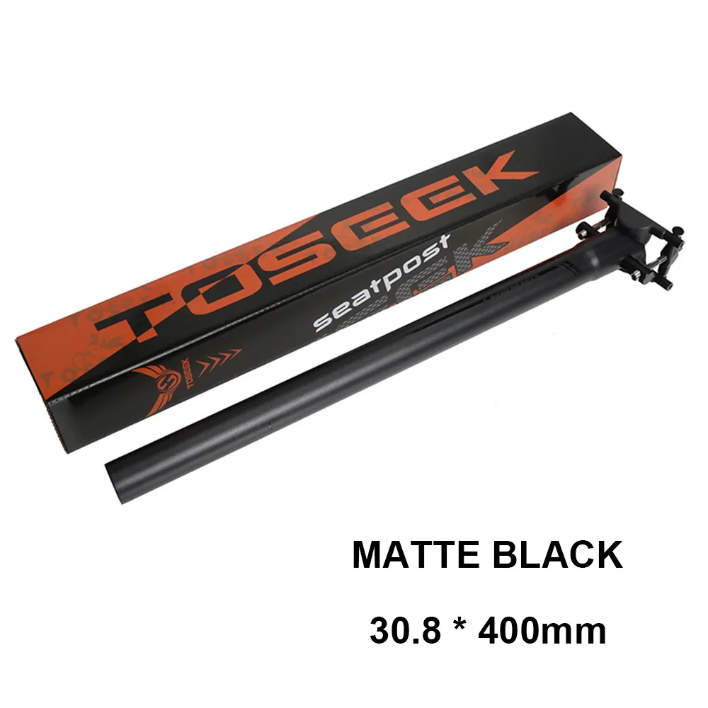 UD matt 30.8mm TOSEEK супер Светильник 160 г углерода подседельный штырь 27,2/30,8/31,6 Титан винты шоссейный велосипед MTB подседельный штырь для горного велосипеда, матовая отделка велосипедных Запчасти - Цвет: UD matt 30.8mm