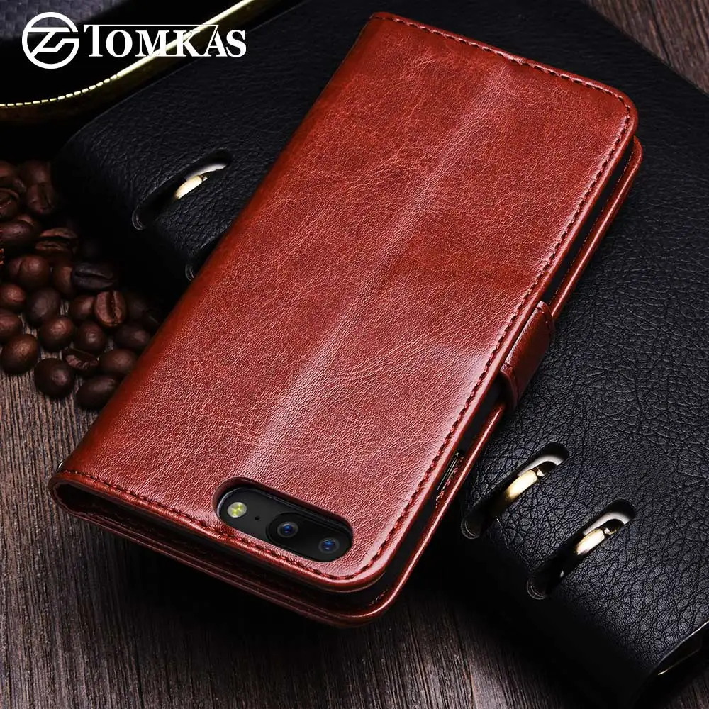 Tomkas OnePlus 5 Чехол One Plus случае искусственная кожа бумажник телефон сумка Обложка