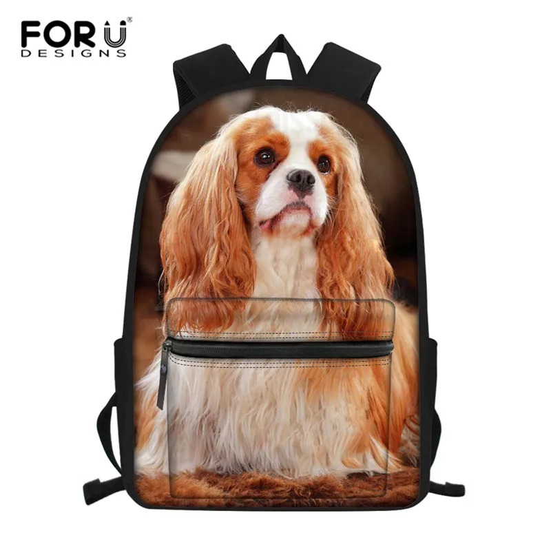 L5452Z58 FORUDESIGNS/школьные рюкзаки для девочек-подростков, держатель-Французский бульдог Чарльз собака спаниеля сумка мульти-Функция ноутбук сумки для средней школы - Цвет: L5452Z58