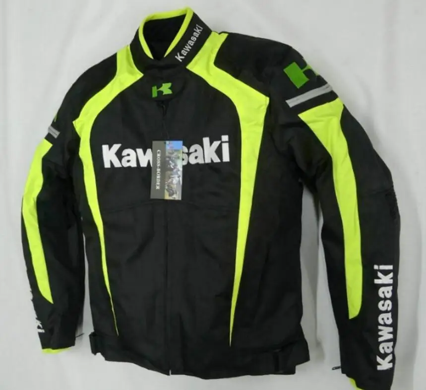 Осенний и зимний гоночный костюм для мотоциклов kawasaki езда мотоцикл одежда защитная одежда потянутая Горячая куртка