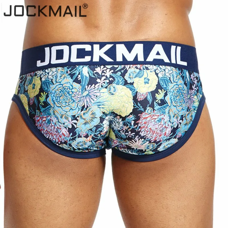 Трусы брифы JOCKMAIL мужские пикантное нижнее белье дышащие трусы с мультяшным