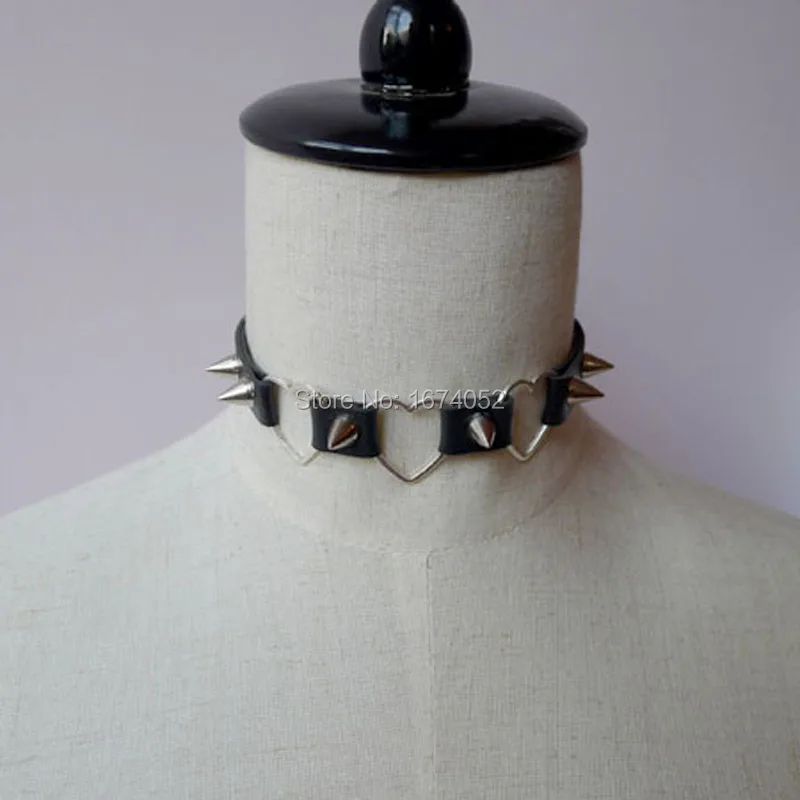 Колье чокер ручной работы в стиле панк Харадзюку металлическое колье с 3