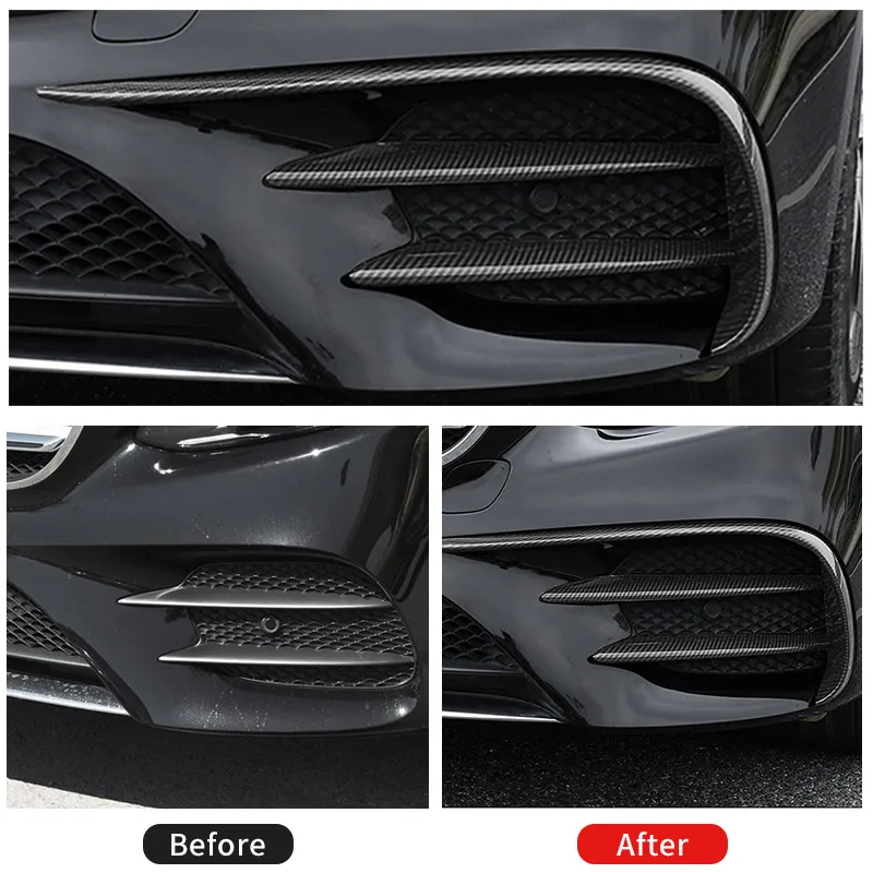 Передние противотуманные фары для Mercedes E W213 amg benz E43 E63 аксессуары отделки бровей