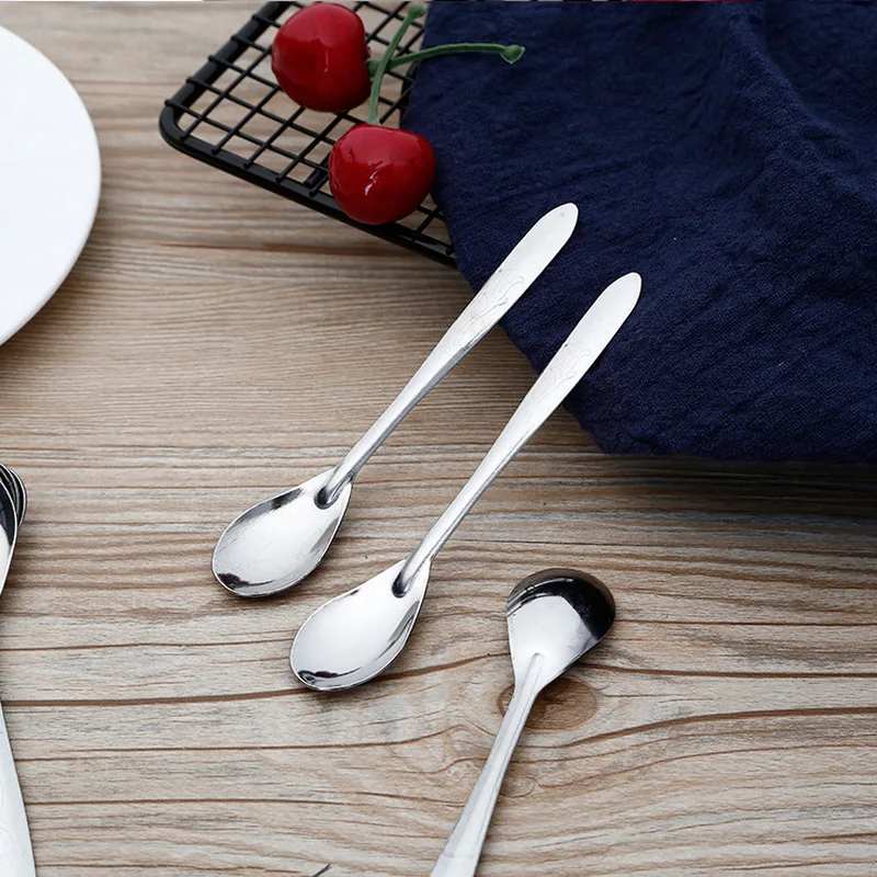 10 шт. Нержавеющая сталь Кофе ложки кухонные принадлежности десерт сахар для