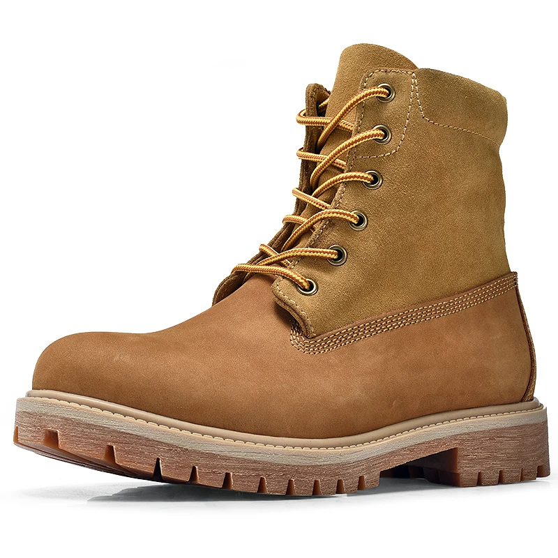 Мужские ботинки модные зимние ботильоны из натуральной кожи для влюбленных Botas