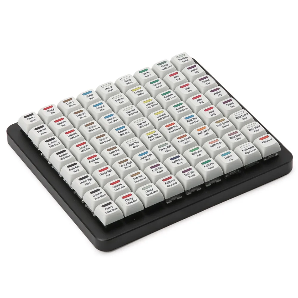 KBDfans 72 переключатели тестер с красителем sub XDA колпачки использовать акриловую