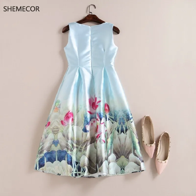 Женское ТРАПЕЦИЕВИДНОЕ ПЛАТЬЕ жилет SHEMECOR голубое и розовое платье трапеция с