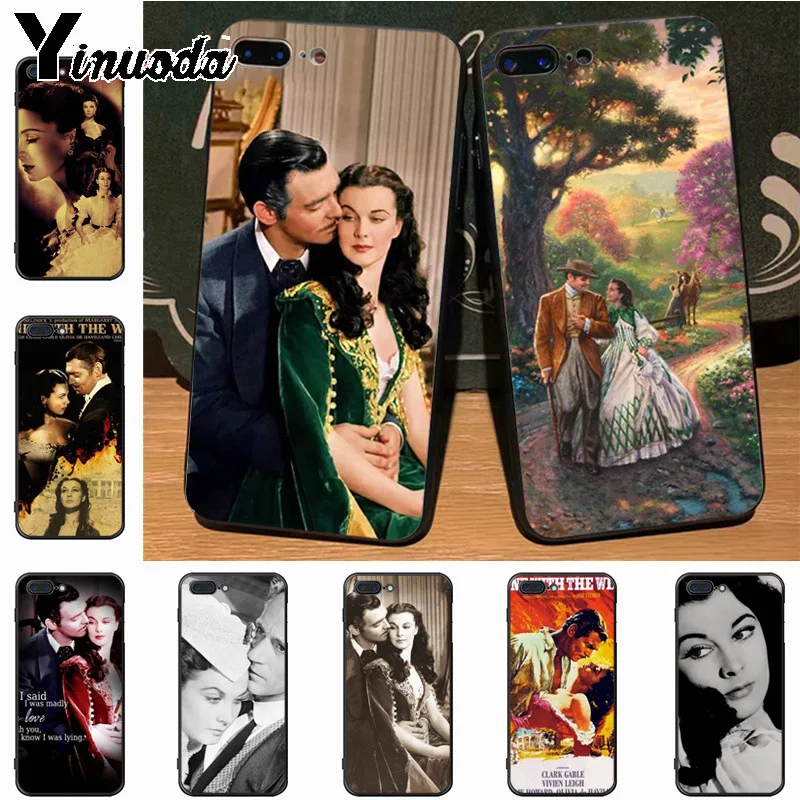 Модный дизайнерский тонкий черный чехол Yinuoda с ветром для Apple iPhone 8 7 6 6S Plus X 55 pro SE 5C