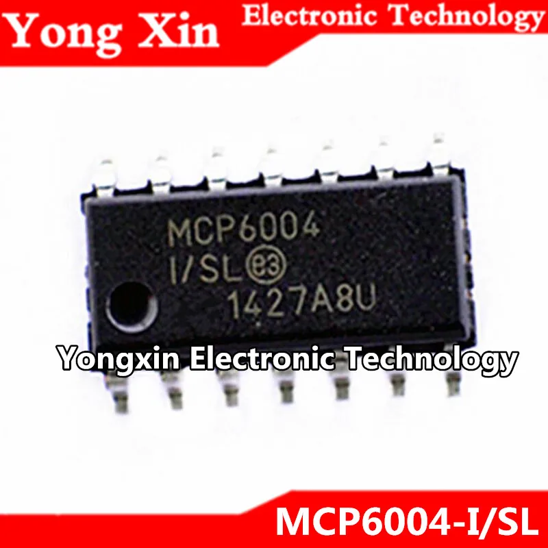 10 шт MCP6004 I/SL SOP 14 I SMD|Соединители| |