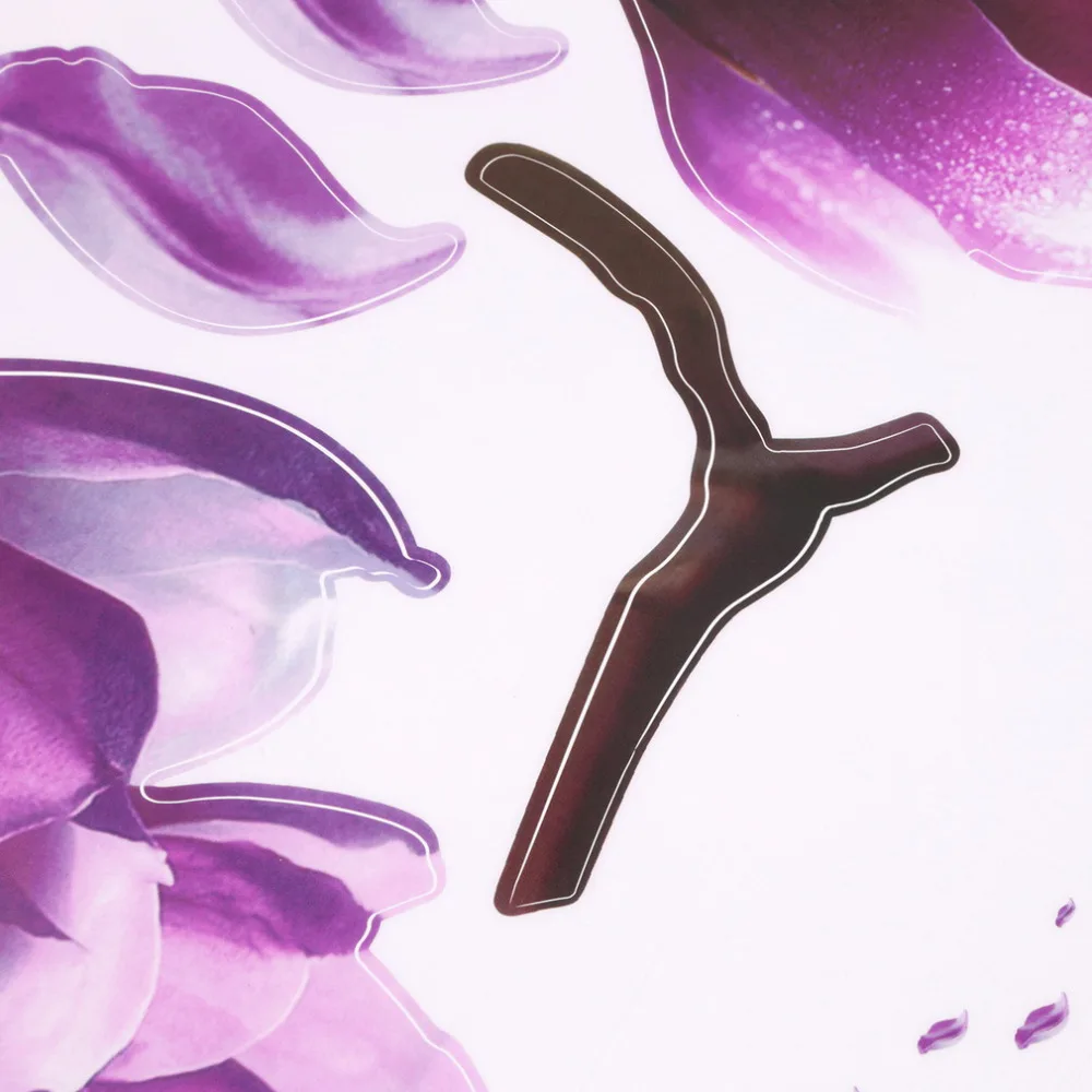 Горячая Поиск 1 шт. изысканные модные цветы магнолии съемные художественные