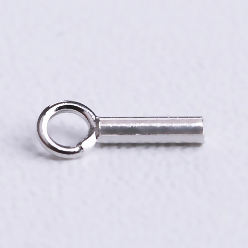 4pcs 925 sterling silver Color accessories connection necklace bracelet circle buckle handmade DIY Jewelry making