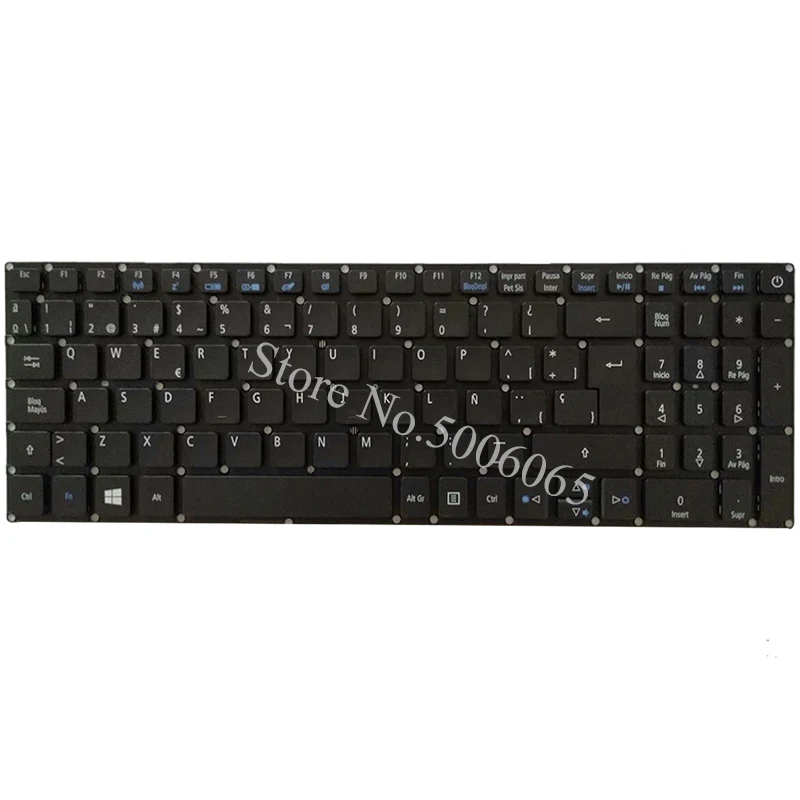 Клавиатура для ноутбука с испанской раскладкой Acer Aspire P257 P258 F15|Клавиатуры замены|