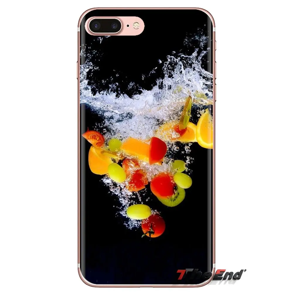 For Xiaomi Redmi 4A S2 Note 3 3S 4 4X 5 Plus 6 7 6A Pro Pocophone F1 Silicone Phone Cover Bag Food fruit water splash drops stop |