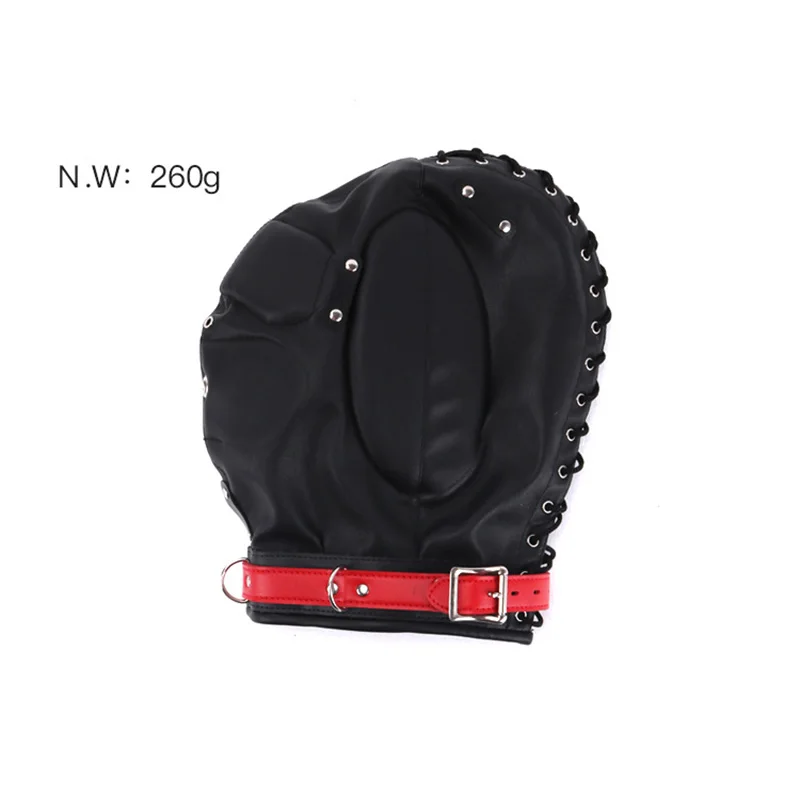 Кожаная маска BDSM капот бондаж секс-игрушки БДСМ-костюм раб флирт эротические