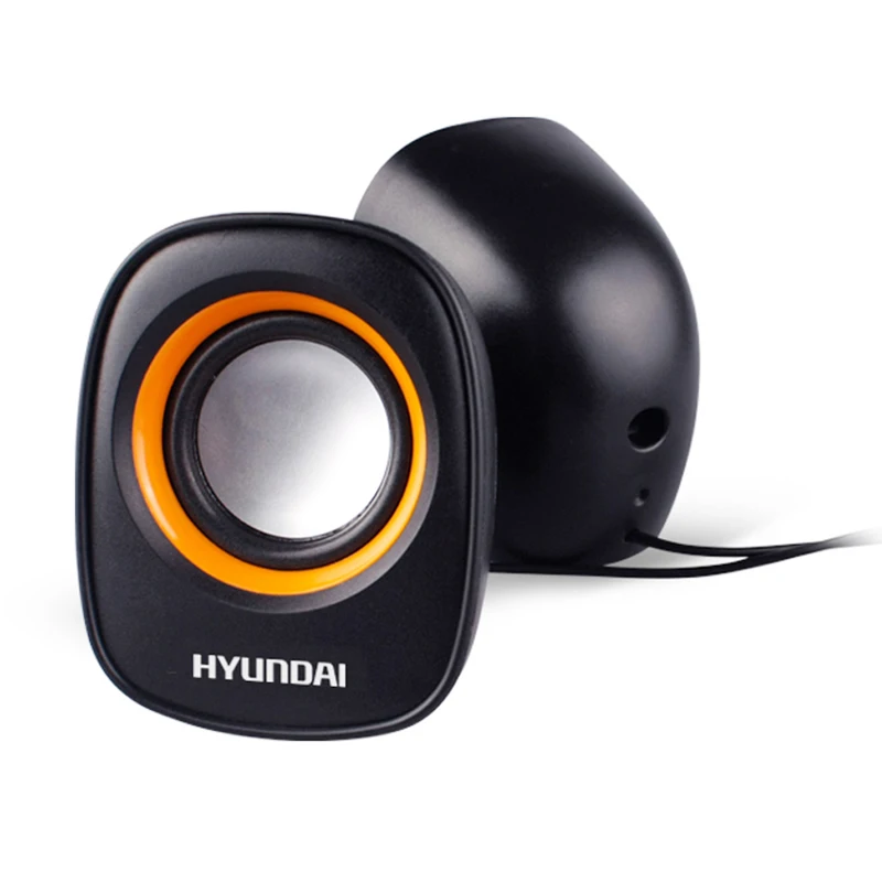 HYUNDAI проводной мини динамик компьютера портативный USB Plug and Play двухканальный 3D