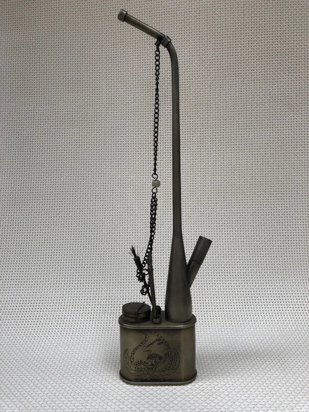 

Antique collection Lucky birthday Water pipe hookah gun smoking.