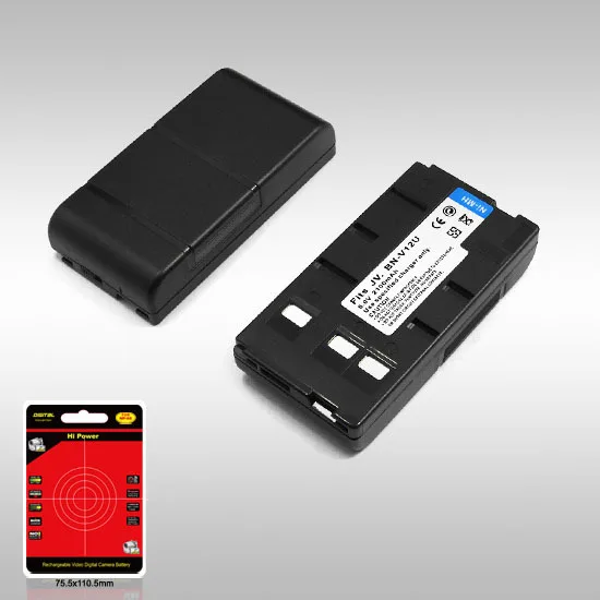 

2 Pieces Camera Battery Replace For JVC BN-V12U/11U Fit For AX830/840/528/558,AXM368/568,FMX35/50/SX37/1 6.0V 2100mAh
