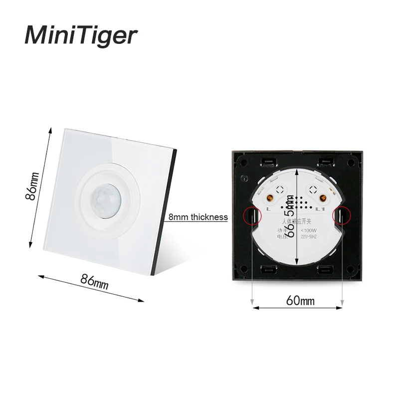 Новое поступление кристальная панель Minitiger из закаленного стекла сенсор