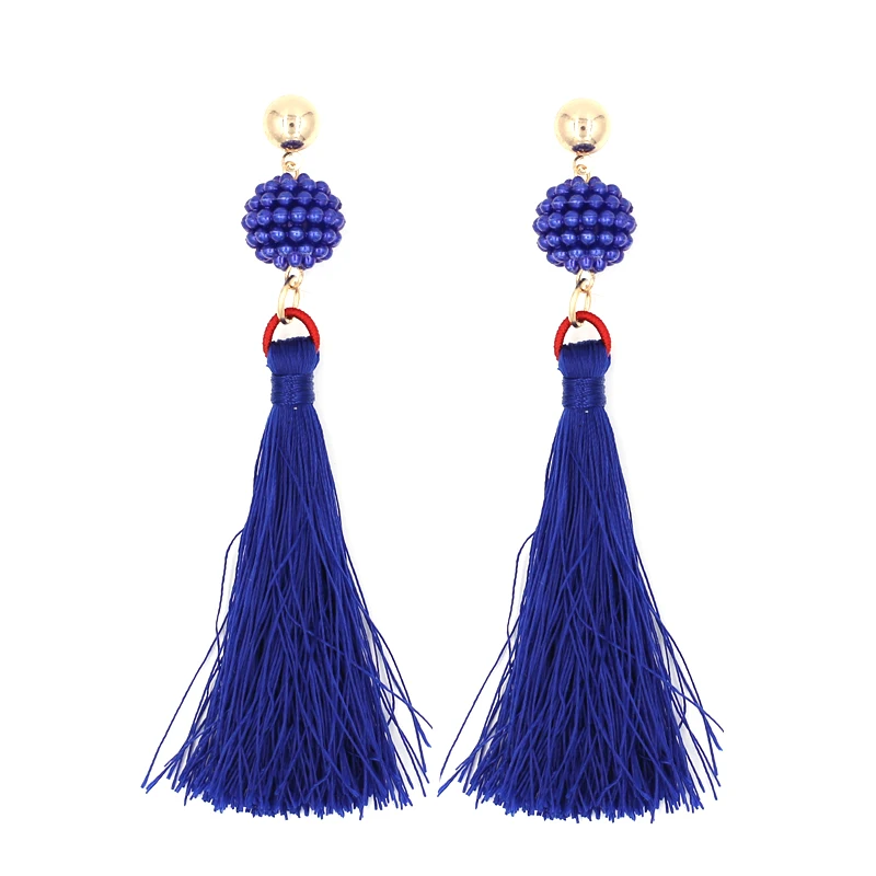 Женские серьги с длинной бахромой Vodeshanliwen винтажные серьги-подвески кисточками