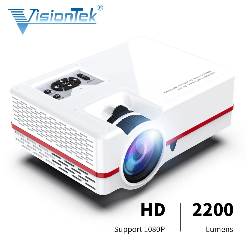 Мини-проектор VISIONTEK VS313 новейший светодиодный проектор для домашнего кинотеатра