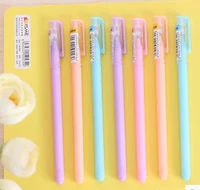 12pcs candy colored gel pen sign pens very fine jelly neutral pen 15 51 5cm free shipping