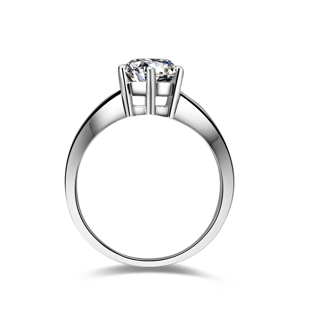 Подлинное Золотое кольцо для пары 1CT ее 0.25CT его Moissanite бриллиантовое Твердое 14K