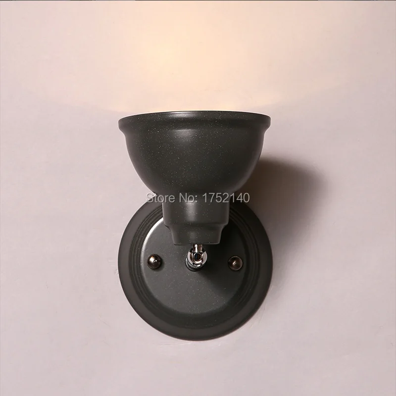 Вращающийся настенный светильник в стиле индастриал Лофт минималистичный бра