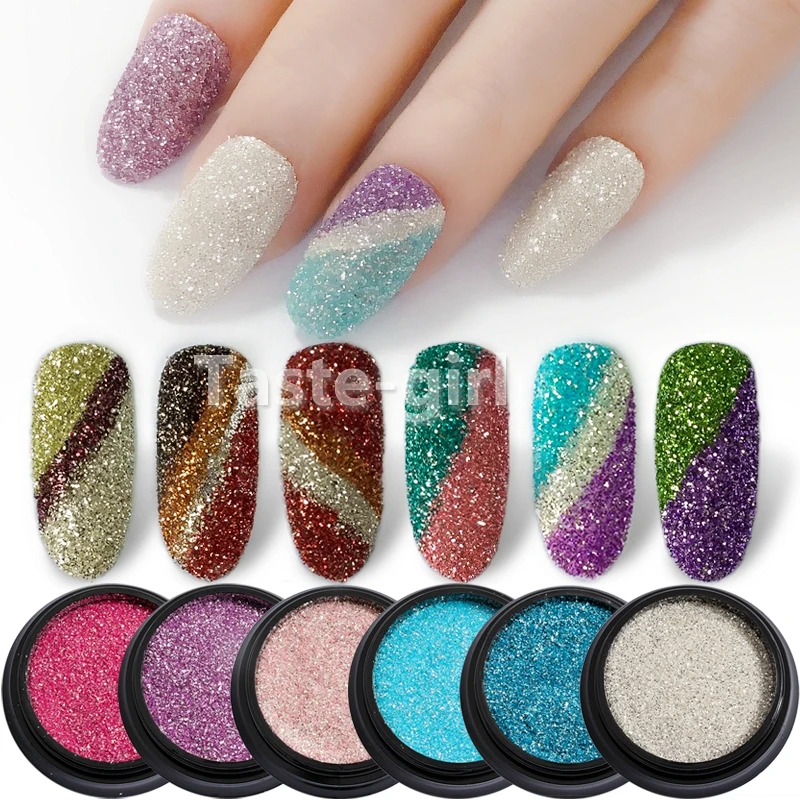 Высокое качество голографический блестящий для ногтей порошок лазер блестящие