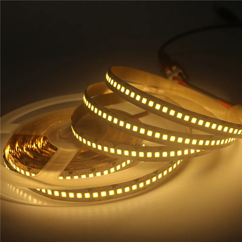 DC24V 5 м 600 светодиодов 1200 2835 SMD светодиодные полосы света двойной PCB 12V IP30 белый