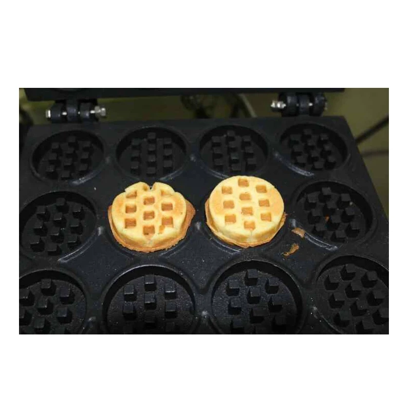 16 шт. круглая мини вафельная машина коммерческая для кексов электрическая