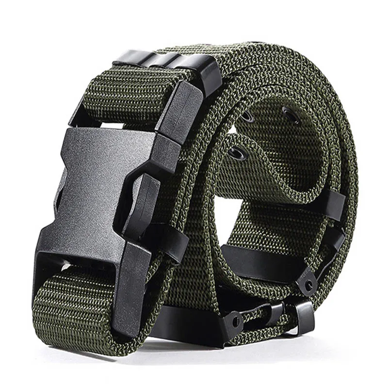 Army green TACVASEN, мужской военный ремень, быстросохнущий, США, солдат, тактический пояс, боевой, Пейнтбольный, армейский пояс, 5,5 см, Холщовый пояс, TD-WHCM-013 - Цвет: Army green